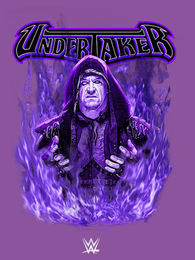 Girl's WWE Undertaker Purple Flames T-Shirt