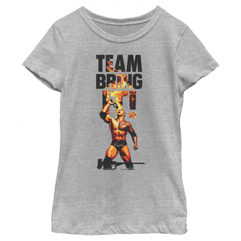 Girl's WWE The Rock Team Bring It T-Shirt