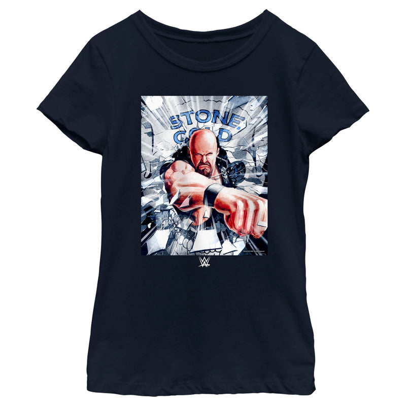 Girl's WWE Stone Cold Steve Austin Poster T-Shirt