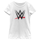 Girl's WWE Classic Black Logo T-Shirt