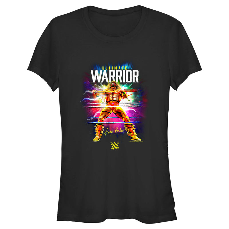 Junior's WWE Ultimate Warrior Always Believe Electric Ropes T-Shirt