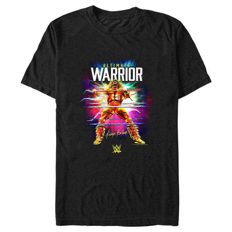 Men's WWE Ultimate Warrior Always Believe Electric Ropes T-Shirt