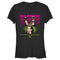 Junior's WWE Ultimate Warrior Pink and Green T-Shirt