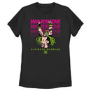 Women's WWE Ultimate Warrior Pink and Green T-Shirt