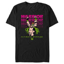 Men's WWE Ultimate Warrior Pink and Green T-Shirt