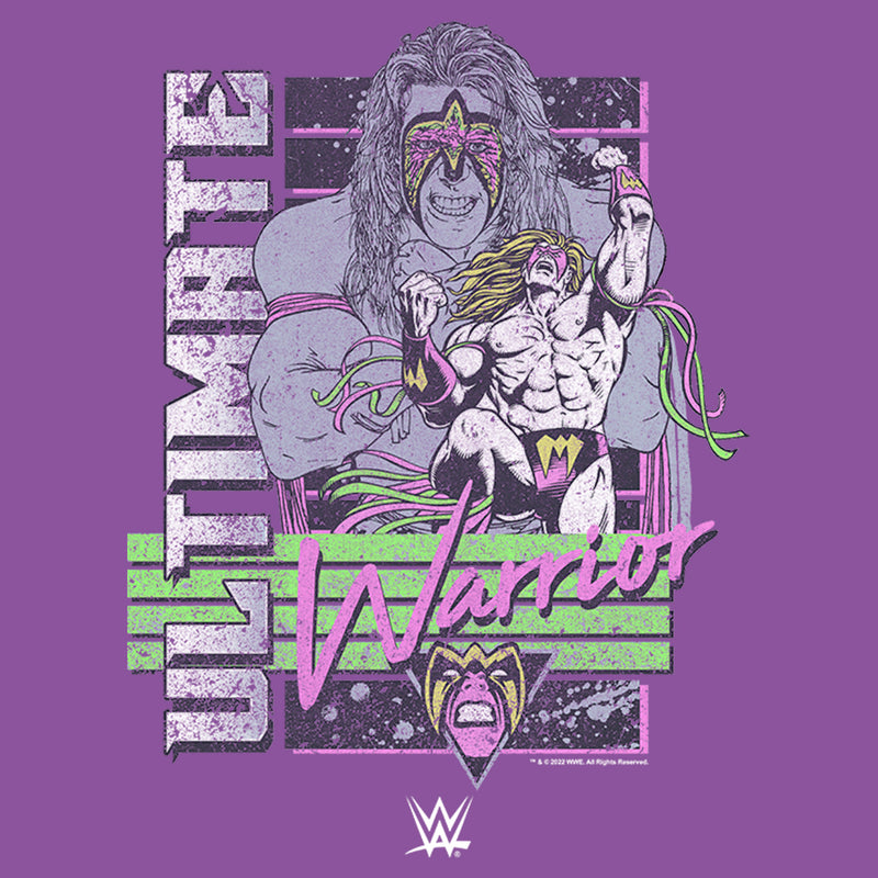 Girl's WWE Ultimate Warrior Retro Poster T-Shirt