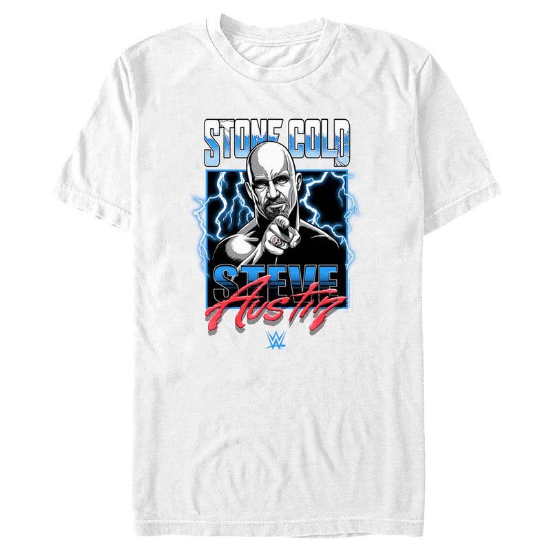 Men's WWE Stone Cold Steve Austin Lightning T-Shirt