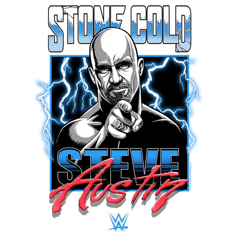 Men's WWE Stone Cold Steve Austin Lightning T-Shirt