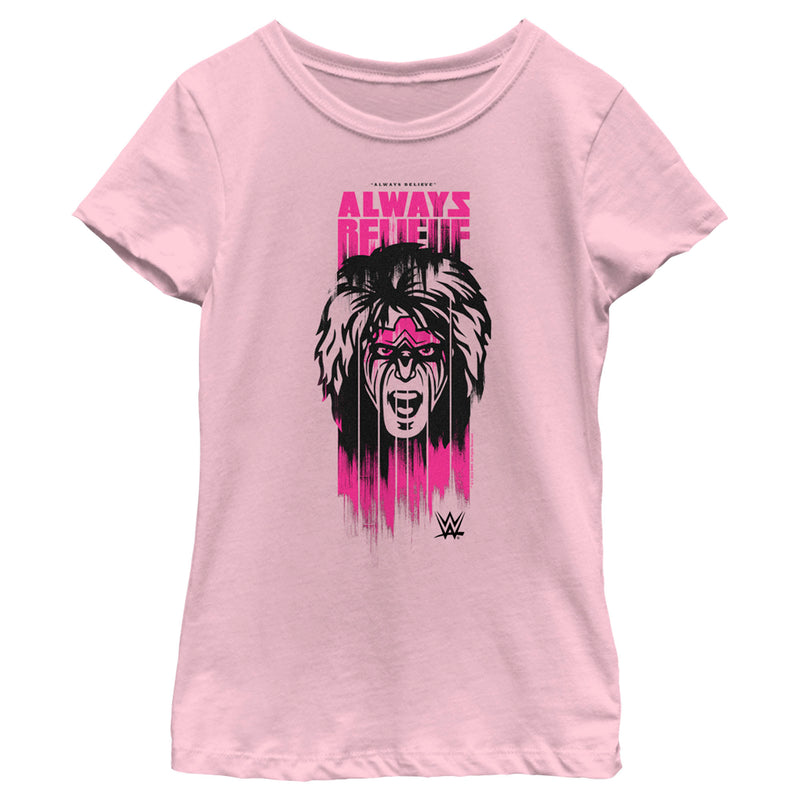 Girl's WWE Ultimate Warrior Always Believe T-Shirt