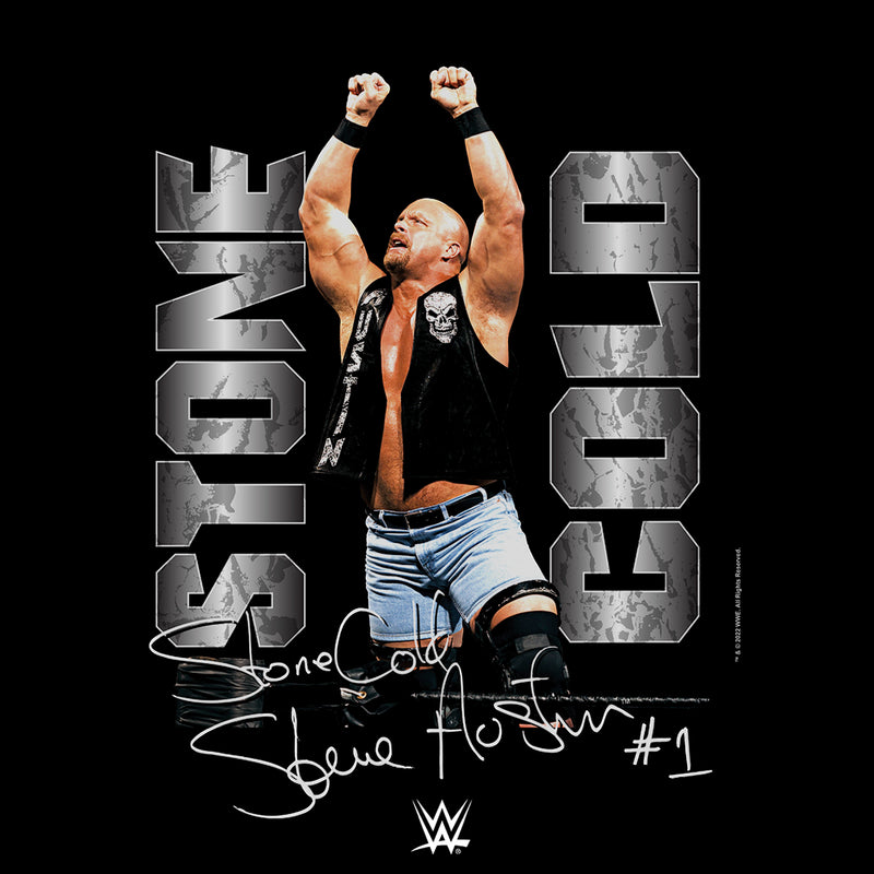 Men's WWE Stone Cold Steve Austin Signature Photo T-Shirt