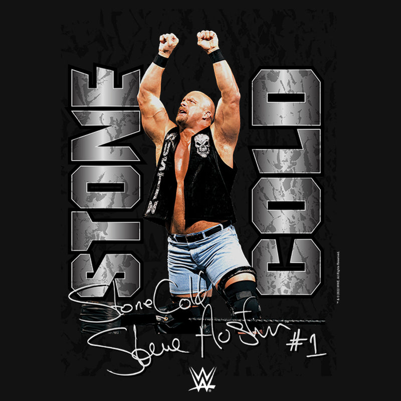 Girl's WWE Stone Cold Steve Austin Signature Photo T-Shirt