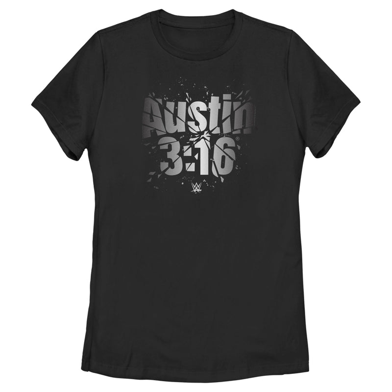 Women's WWE Austin 3:16 Shattered Logo T-Shirt