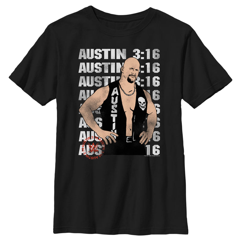 Boy's WWE Stone Cold Steve Austin 3:16 Animated T-Shirt