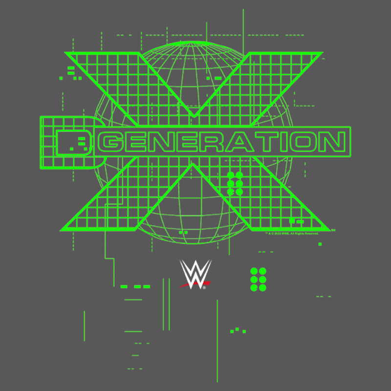 Girl's WWE DX Generation Green Logo T-Shirt