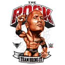 Women's WWE The Rock Team Bring It Bobble Head T-Shirt