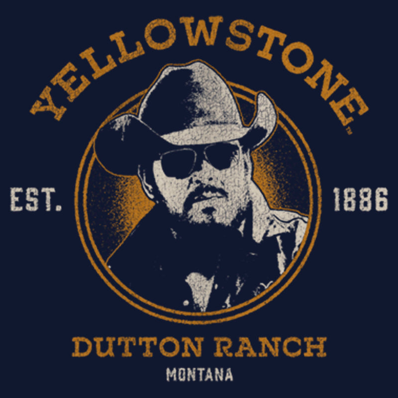 Junior's Yellowstone Est. 1886 John Dutton Portrait Cowl Neck Sweatshirt