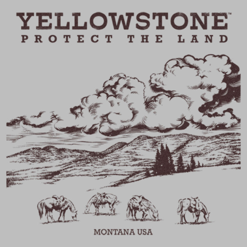 Men's Yellowstone Protect the Land Montana USA T-Shirt