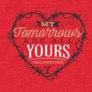 Men's Yellowstone My Tomorrows Are All Yours Black Barbwire Heart T-Shirt