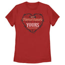 Women's Yellowstone My Tomorrows Are All Yours Black Barbwire Heart T-Shirt