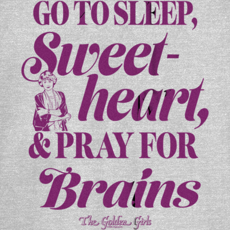 Junior's The Golden Girls Sleep Pray for Brains Quote T-Shirt