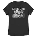 Women's The Golden Girls Go For Gold Retro T-Shirt