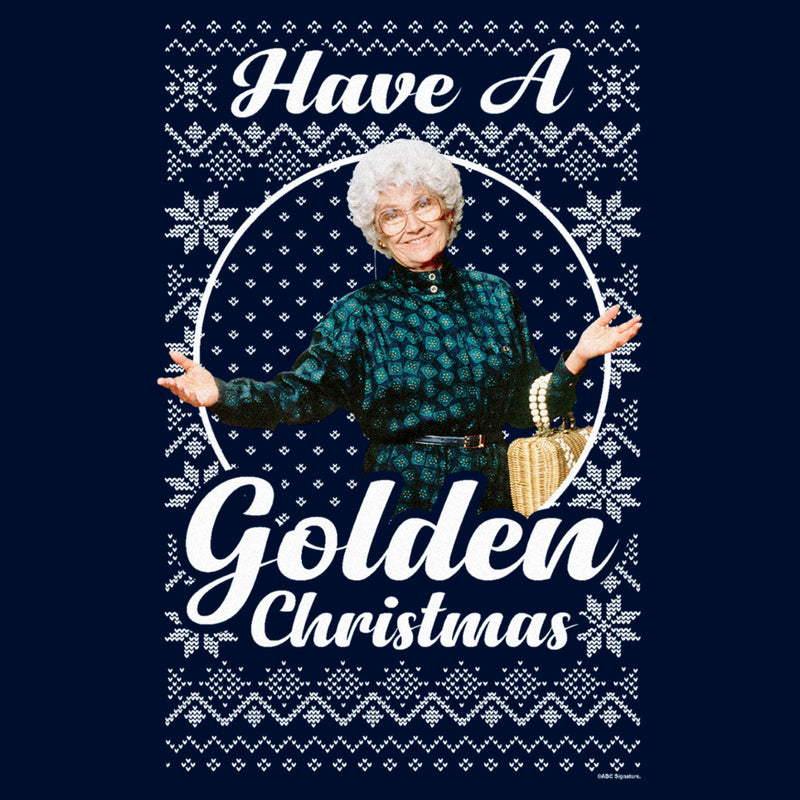 Men's The Golden Girls Ugly Christmas Sophia Portrait Long Sleeve Shirt