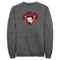 Men's Betty Boop Halloween Zombie Love Heart Sweatshirt