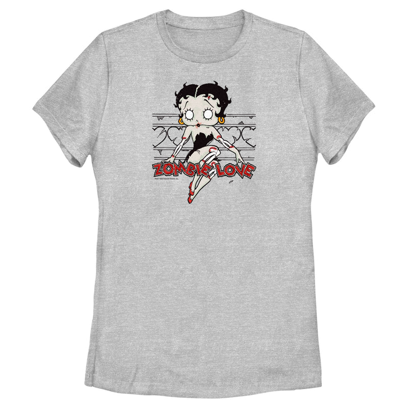 Women's Betty Boop Halloween Zombie Love T-Shirt