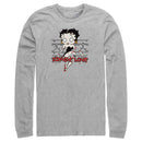 Men's Betty Boop Halloween Zombie Love Long Sleeve Shirt