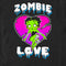 Men's Betty Boop Halloween Green Zombie Love T-Shirt