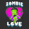 Women's Betty Boop Halloween Green Zombie Love T-Shirt