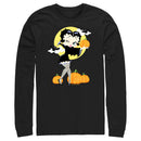 Men's Betty Boop Halloween Pumpkins Long Sleeve Shirt