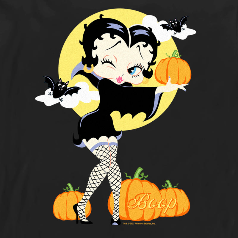 Men's Betty Boop Halloween Pumpkins Long Sleeve Shirt