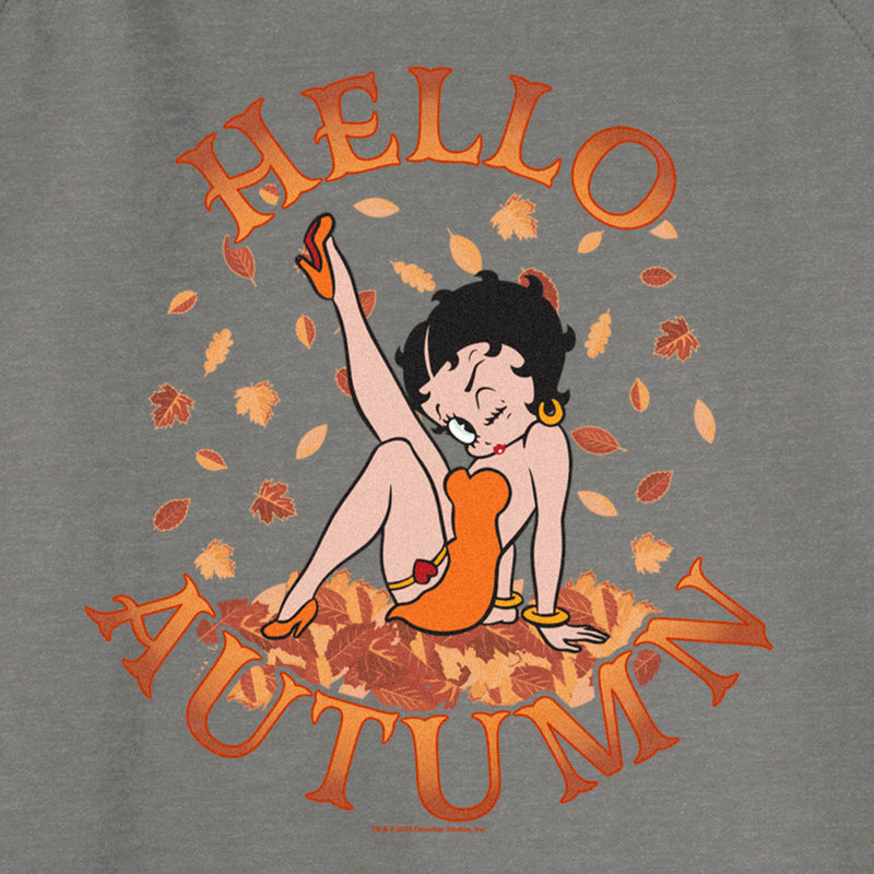 Junior's Betty Boop Hello Autumn Sweatshirt