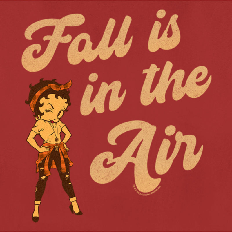 Women's Betty Boop Fall is in the Air T-Shirt