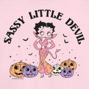 Junior's Betty Boop Halloween Sassy Little Devil T-Shirt