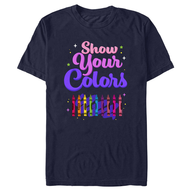 Men's Crayola Show Your Colors Crayons Lineup T-Shirt