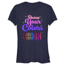 Junior's Crayola Show Your Colors Crayons Lineup T-Shirt