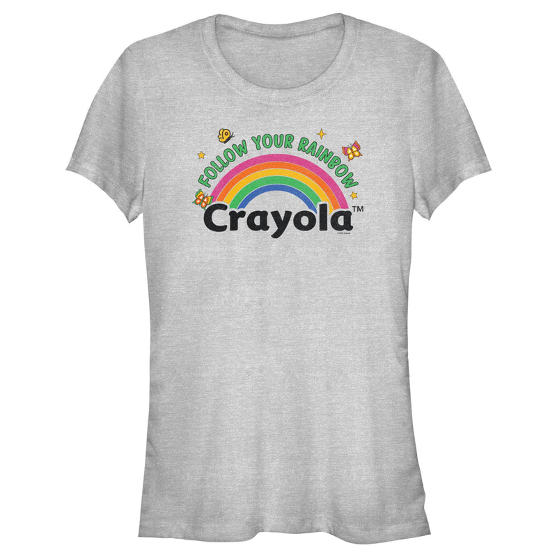 Junior's Crayola Follow Your Rainbow Logo T-Shirt