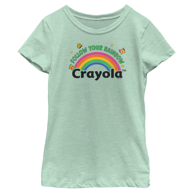 Girl's Crayola Follow Your Rainbow Logo T-Shirt