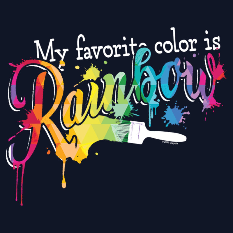 Girl's Crayola My Favorite Color Is Rainbow T-Shirt