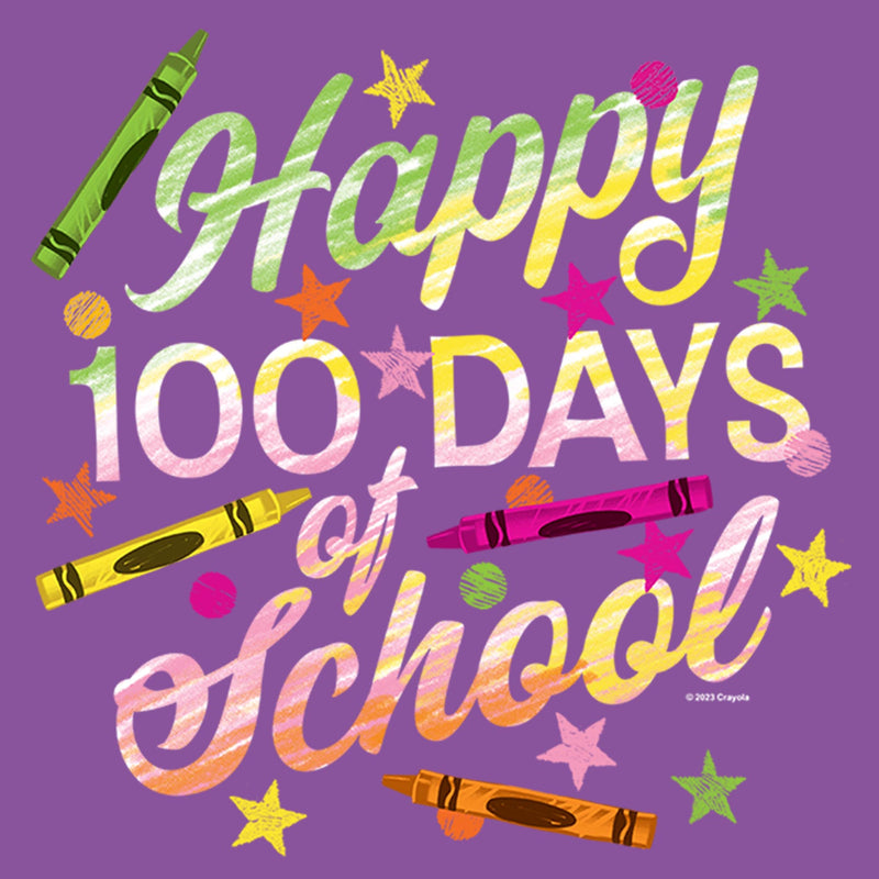 Girl's Crayola Happy 100 Days of School T-Shirt