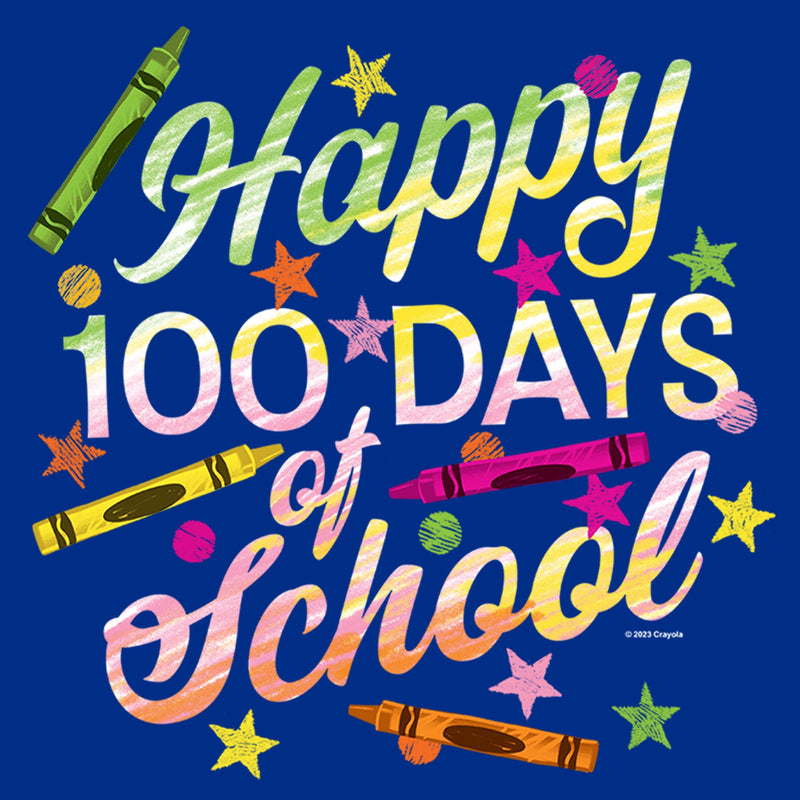 Junior's Crayola Happy 100 Days of School T-Shirt