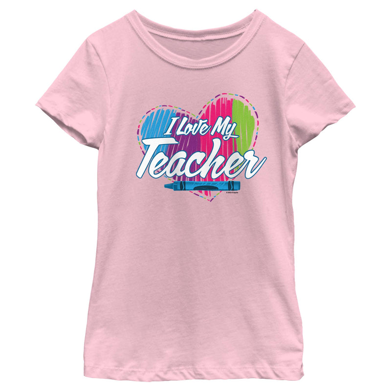 Girl's Crayola I Love My Teacher T-Shirt