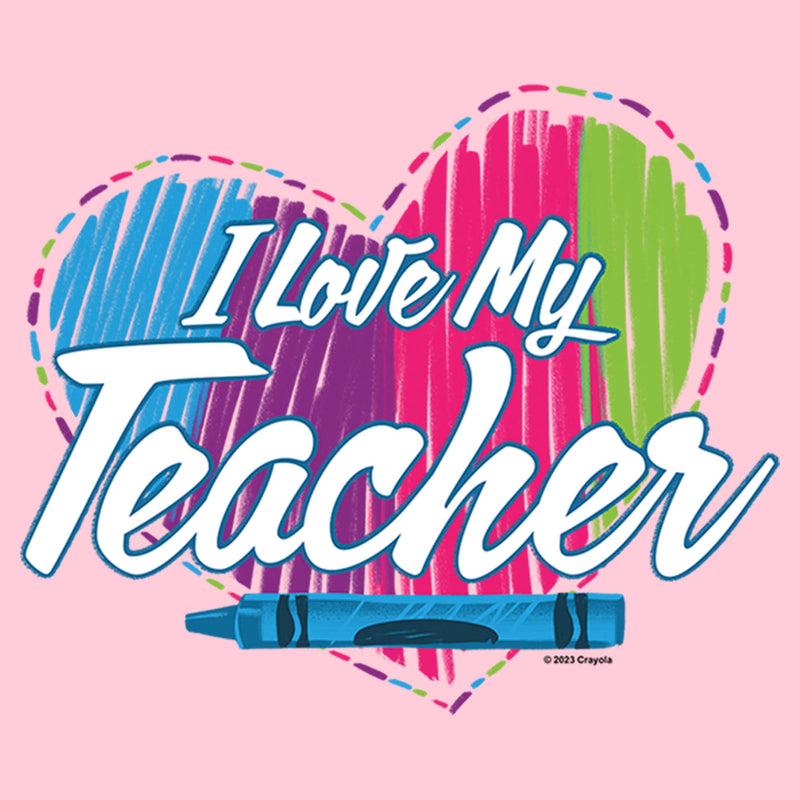 Girl's Crayola I Love My Teacher T-Shirt