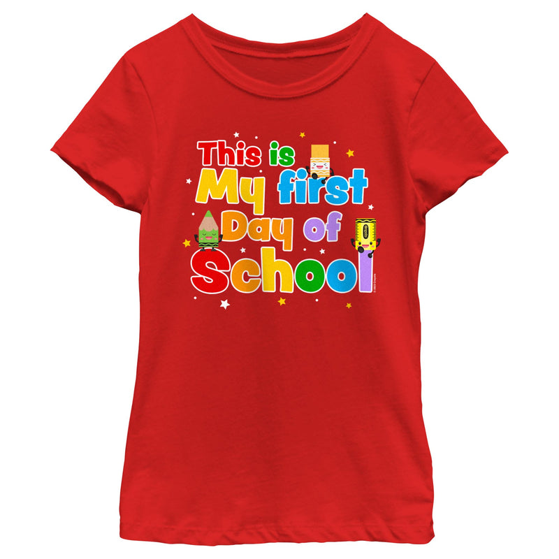 Girl's Crayola First Day of School T-Shirt