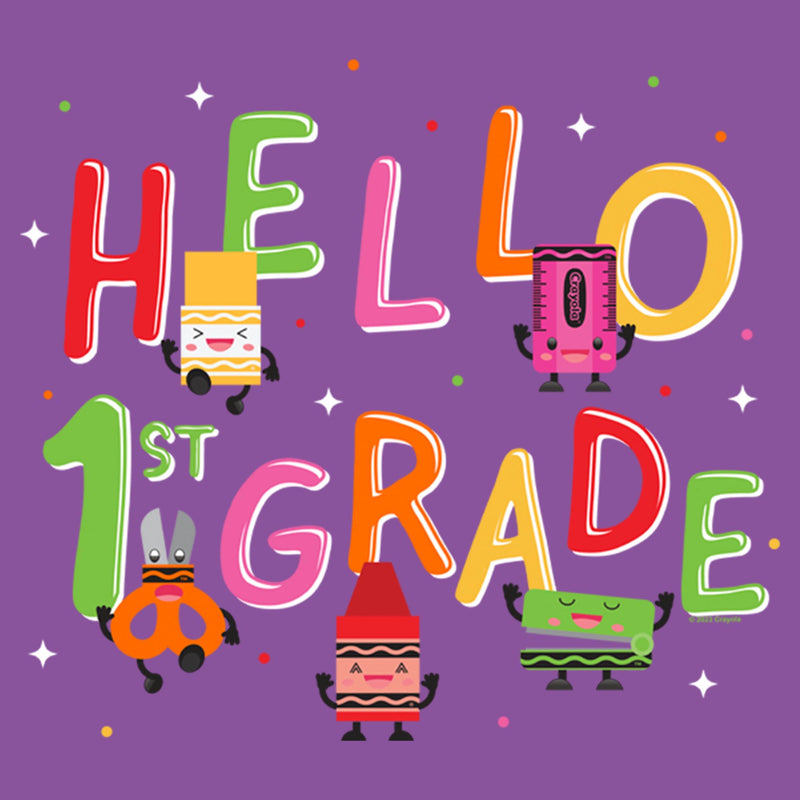 Girl's Crayola Hello 1st Grade T-Shirt