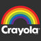 Men's Crayola Rainbow White Logo T-Shirt