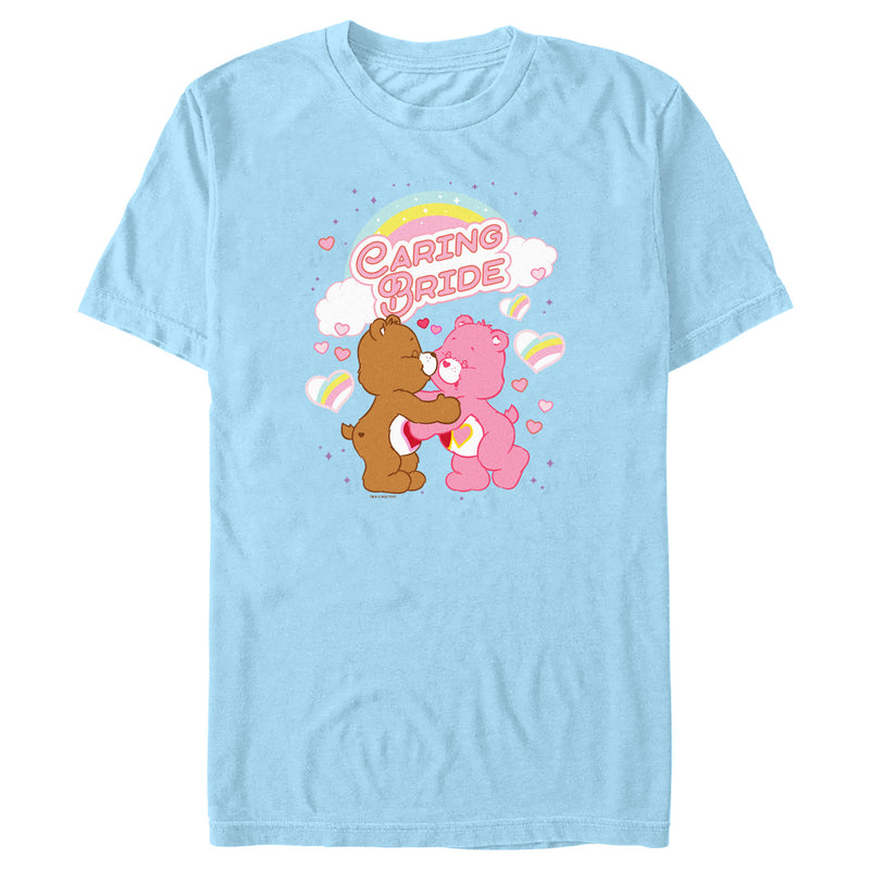 Men's Care Bears Love-a-Lot and Tenderheart Bear Caring Bride T-Shirt