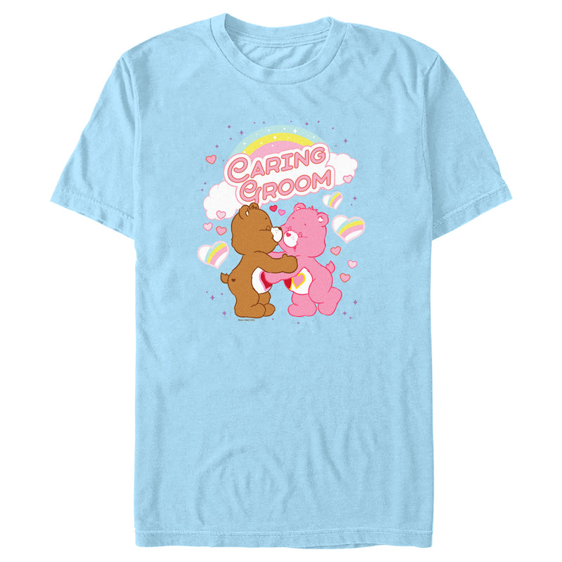 Men's Care Bears Love-a-Lot and Tenderheart Bear Caring Groom T-Shirt